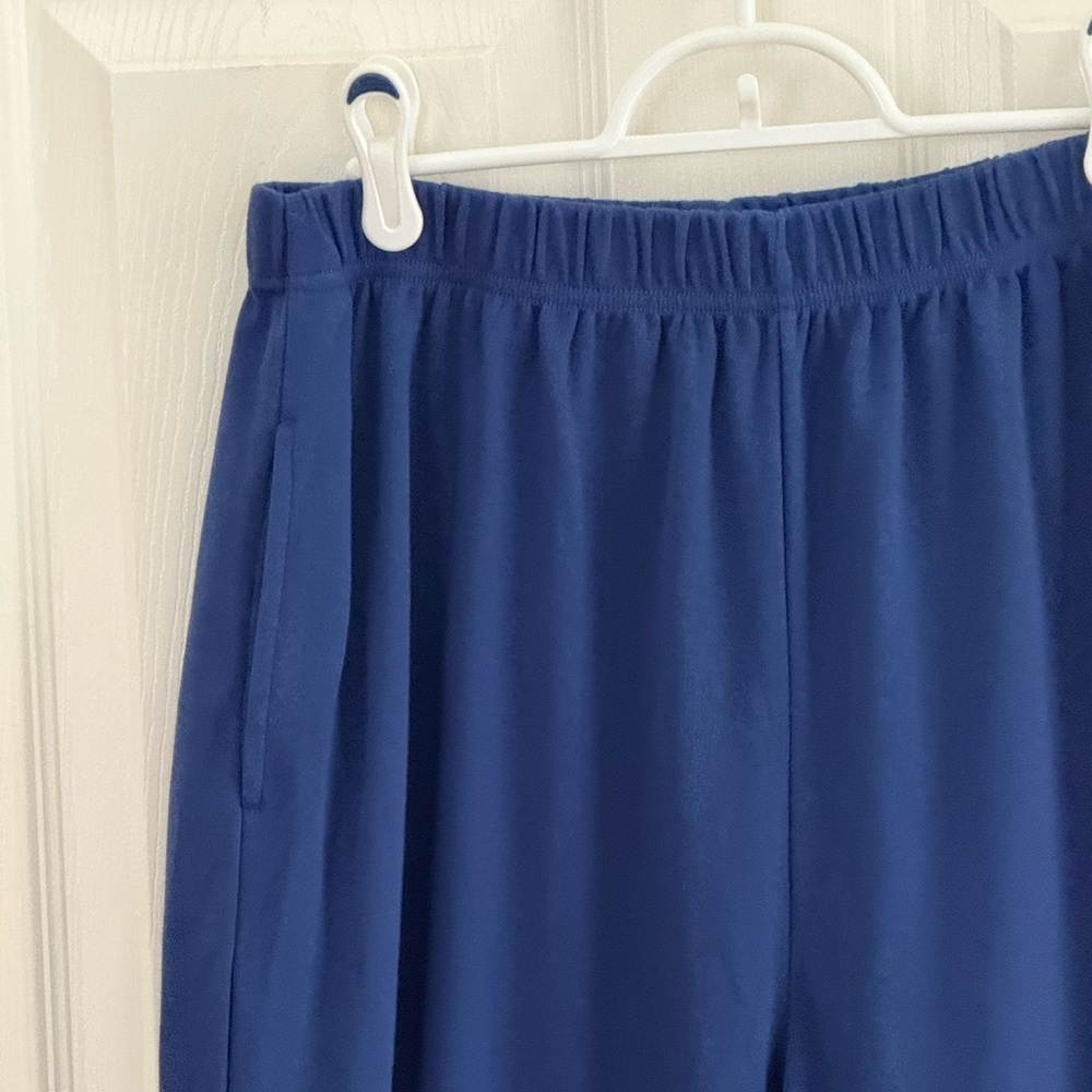 Navy Blue Knit Pants size L Tall - Picture 5 of 11